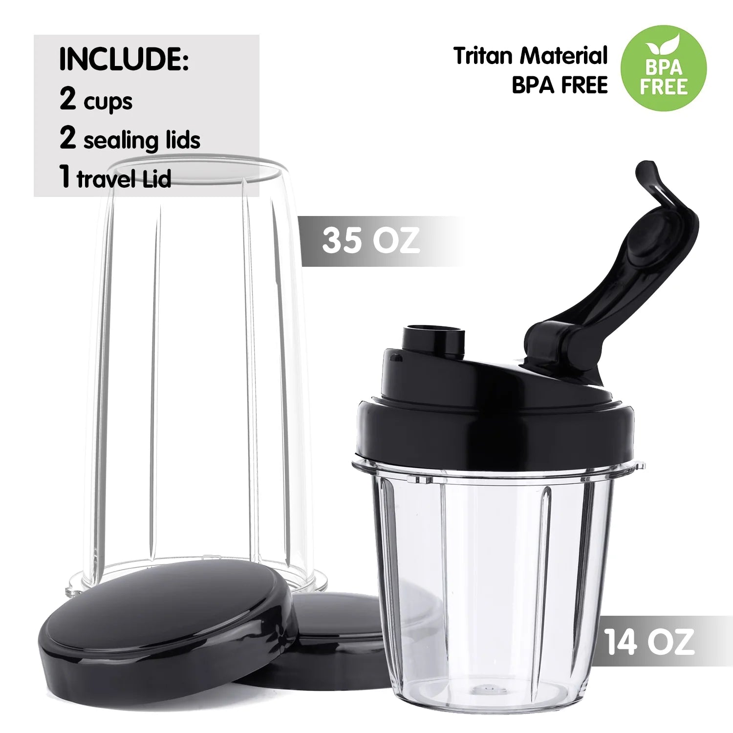 Personal Portable Blender for Shakes ,Smoothies,Food Prep, and Frozen Blending,Countertop Blender with 35Oz and 14Oz Bottles for Kitchen,1200W,Bpa Free(Sliver)